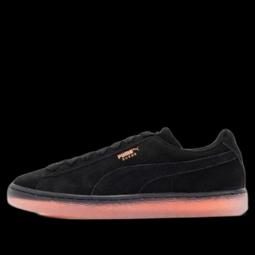 PUMA Suede Translucent 'Black Pink Red'