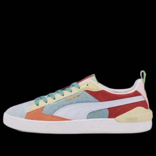 PUMA Suede Block Wt Foam Strip 2 'Blue Red White'