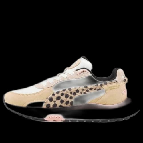 PUMA Wild Rider Wear-resistant Non-Slip Shock Absorption Low Tops Training Shoe Leopard print