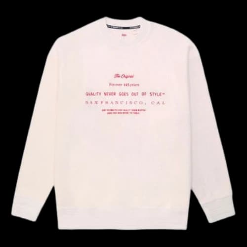 LEVI'S Levis Round Neck Pure Cotton Pullover Milky White