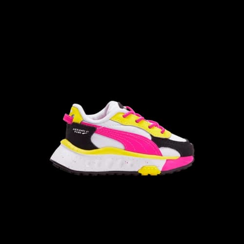 PUMA Wild Rider Toddler 'Rollin' - Pink Glow Yellow'