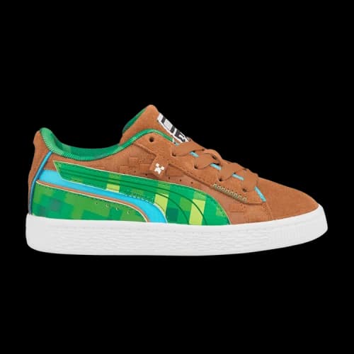 Minecraft x Puma Suede Little Kid 'Grass Block'