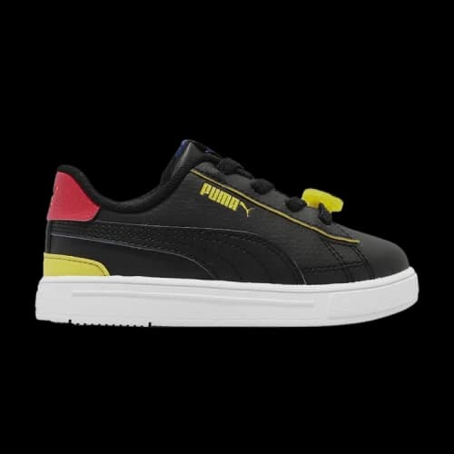 Baby Smileyworld x PUMA Serve Pro AC Slip Resistant Cushioning Low top Toddler Shoes Black Yellow