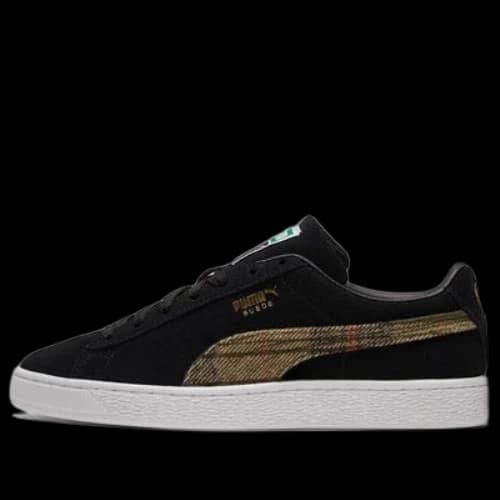 PUMA Unisex Suede Classic Flannel Sneakers Black