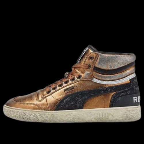 PUMA Ralph Sampson Retro Skateboarding Shoes Brown Unisex