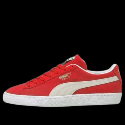 PUMA Suede Classic Xxi Minimalistic Cozy Retro Casual Skate Shoes Unisex Red White