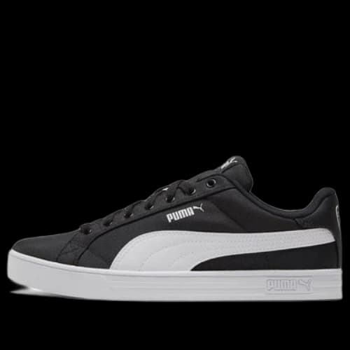 PUMA Smash Vulc Retro Casual Skateboarding Shoes Unisex Black