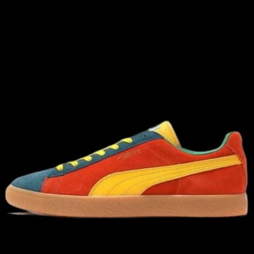PUMA Suede Vtg Mij Low Tops Retro Skateboarding Shoes Unisex Orange