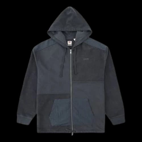 LEVI'S Levis hooded Splicing Design Jacket Gray