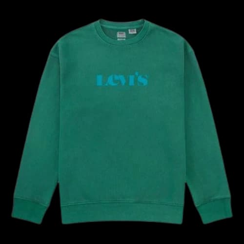 LEVI'S Levis Logo Round Neck Pullover Green
