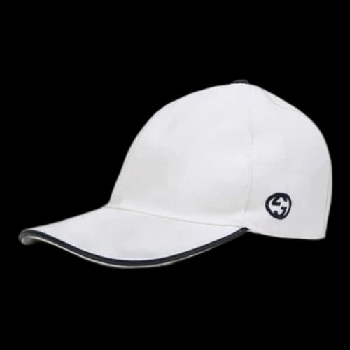 Gucci GG Cutton Baseball Hat 'White'