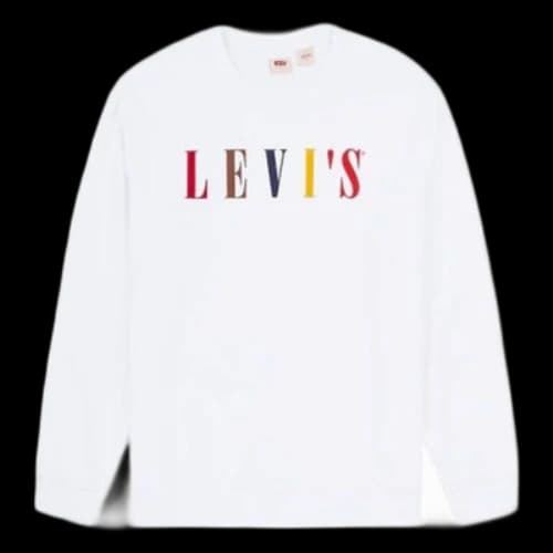 LEVI'S Levis Multi-Color Alphabet Round Neck Printing White