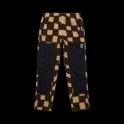Market Chess Club Jacquard Sherpa Pants 'Brown'