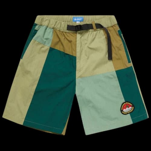 Market Gorp Patchwork Tech Shorts 'Eden'