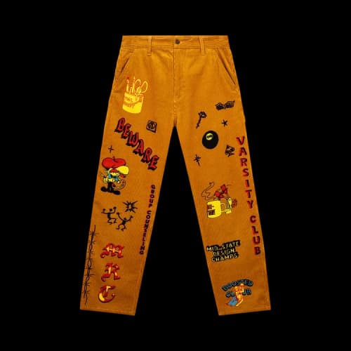 Market Boosted Club Corduroy Pants 'Rattan'