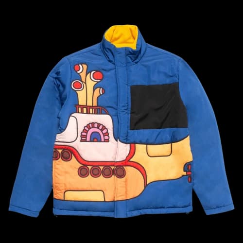 Market x Beatles Yellow Submarine Reversible AOP Nylon Puffer Jacket 'Blue/Yellow'
