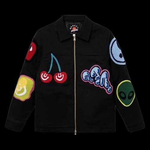 Market Airheads Flavor Blasted Chenille Patch Garage Jacket 'Black'