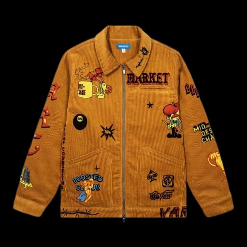 Market Boosted Club Corduroy Jacket 'Rattan'