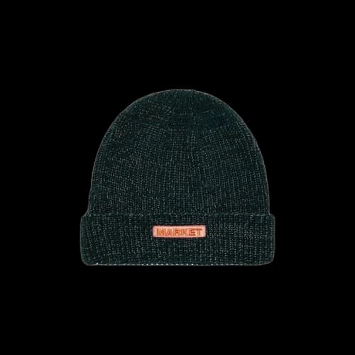 Market Reflective Bar Logo Beanie 'Green'