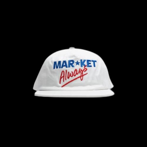 Market Low Prices 5 Panel Hat 'White'