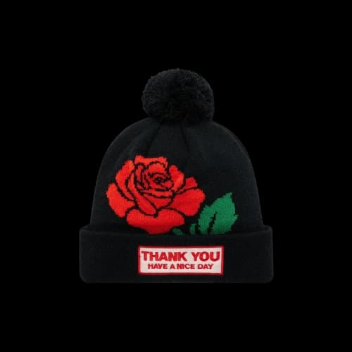 Market Rose Garden Beanie 'Black'