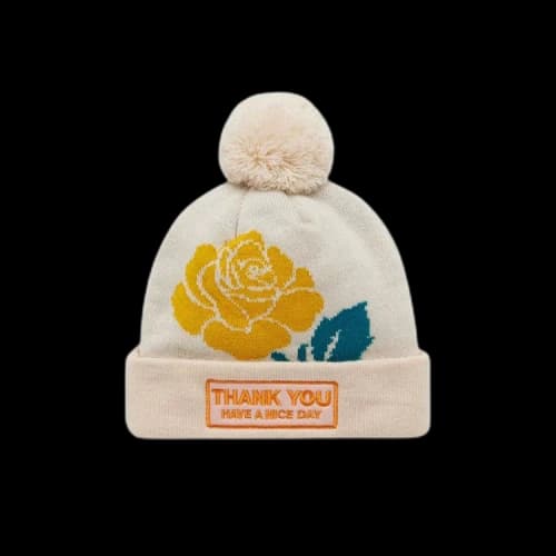 Market Rose Garden Beanie 'Cream'