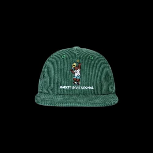 Market Invitational 5 Panel Corduroy Hat 'Green'