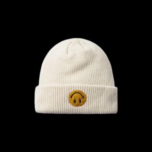 Market Smiley Upside Down Beanie 'Ecru'