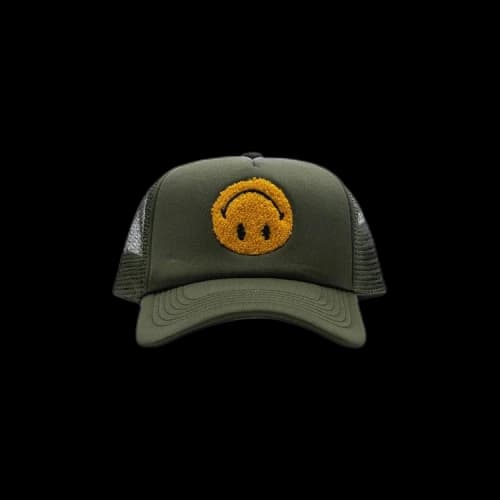 Market Smiley Upside Down Trucker Hat 'Kelp'