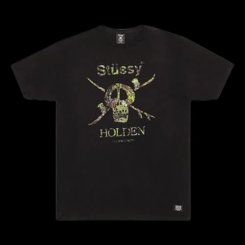 Stussy Camo Snow Skull Tee 'Black'