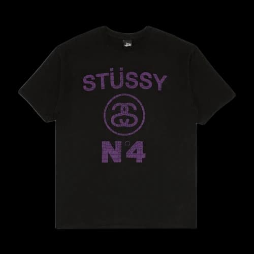 Stussy No.4 Croc Tee 'Black/Purple'