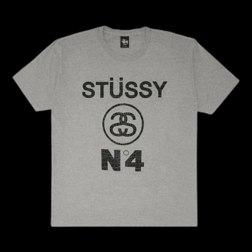 Stussy No.4 Croc Tee 'Grey/Black'