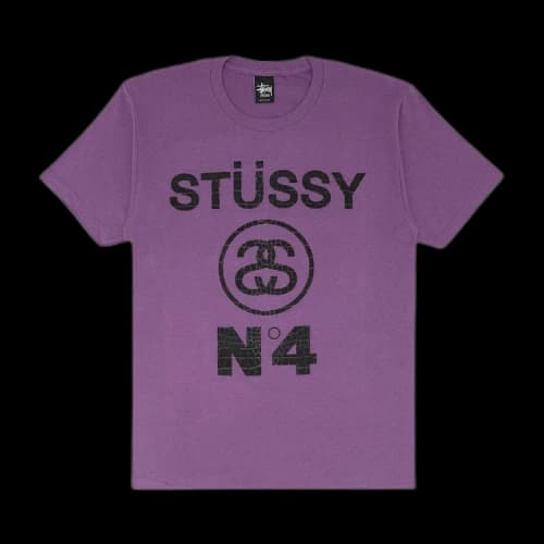 Stussy No.4 Croc Tee 'Purple/Black'