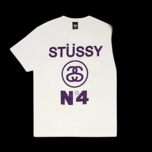 Stussy No.4 Croc Tee 'White/Purple'