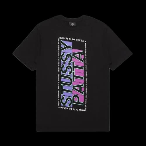 Stussy x Patta What it is to be will be Tee 'Black'