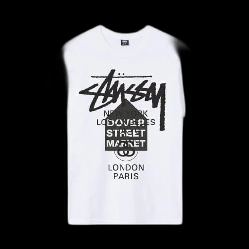 Stussy x Dover Street Market World Tour T-Shirt 'White'