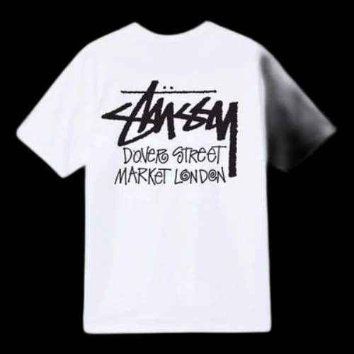 Stussy DSM London Tee Alphabet Printing Short Sleeve Unisex White