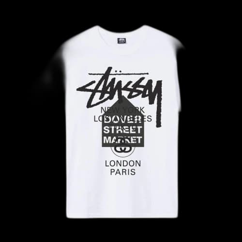 Stussy x Dover Street Market World Tour Tee 'White'