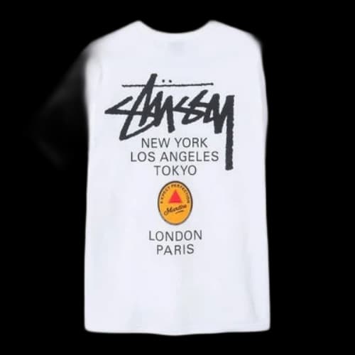 Stussy Martine Rose WORLD TOUR Printing T-shirt White