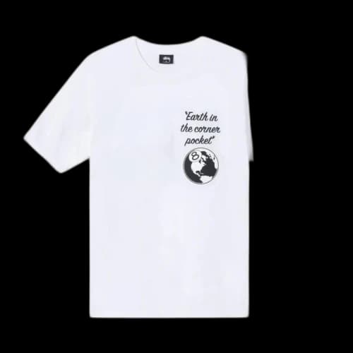 Stussy Corner Pocket Tee 'White'