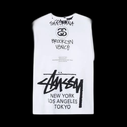Stussy x Takahiro Miyashita The Soloist World Tour Collection T-Shirt 'White'