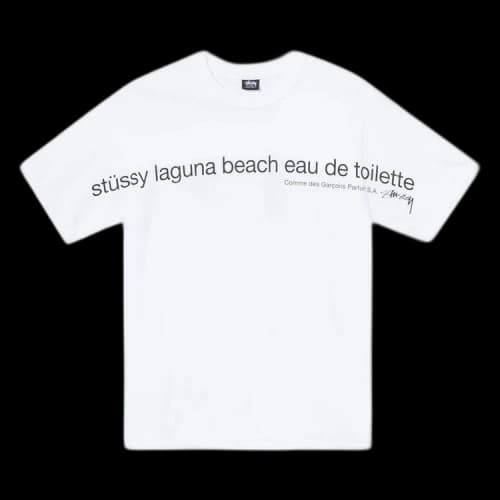 Stussy x Comme des Garçons Laguna Beach T-Shirt 'White'