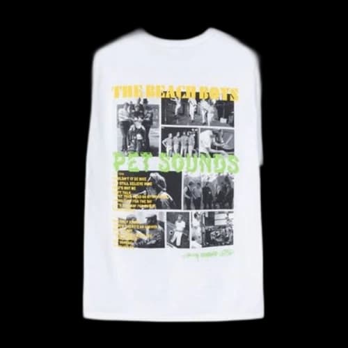 Stussy The Beach Boys Band Photo Short Sleeve Unisex White