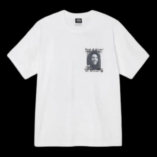 Stussy x Bob Marley & The Wailers Gear Unisex Bob Frames Printing White