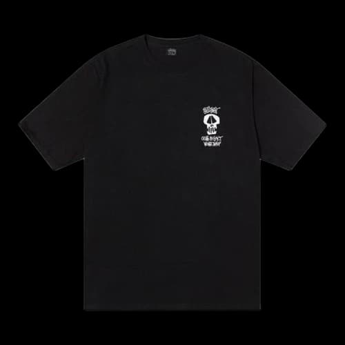 Stussy x Our Legacy Work Shop Surf Skull Pigment Dyed Tee 'Black'