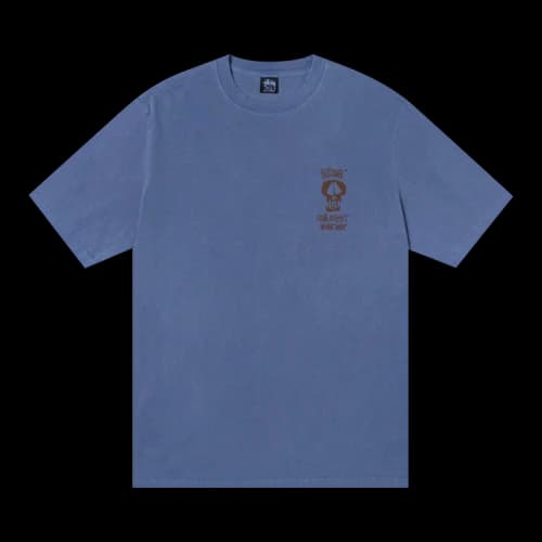 Stussy x Our Legacy Work Shop Surf Skull Pigment Dyed Tee 'Indigo'