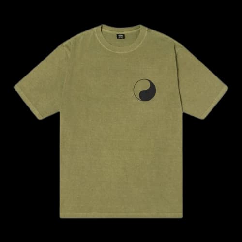 Stussy x Our Legacy Work Shop Yin Yang Pigment Dyed Tee 'Olive'