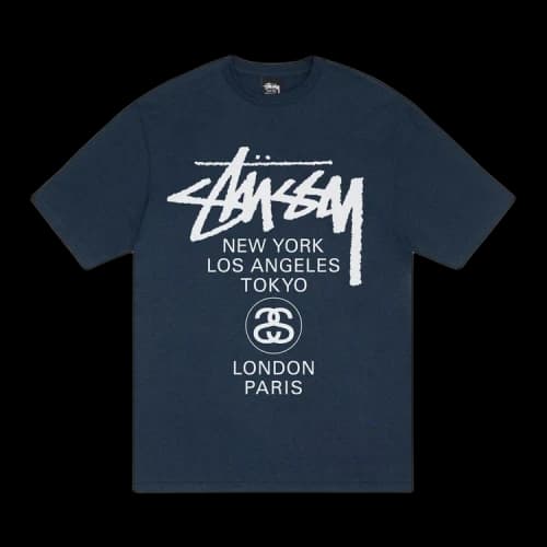 Stussy World Tour Tee 'Navy'