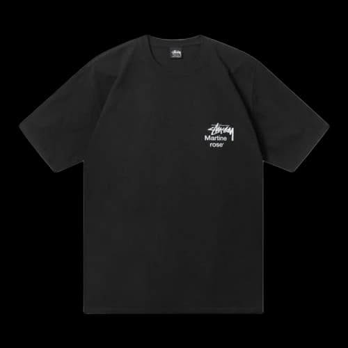 Stussy x Martine Rose Collage Pigment Dyed Tee 'Black'