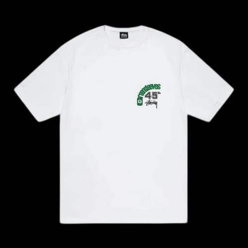 Stussy Greensleeves 45 Tee 'White'